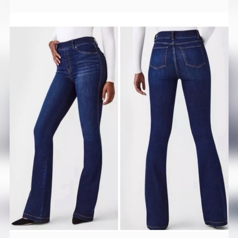 SPANX Flare Denim Jeans Midhight Shade Size 1X- Never Worn!!